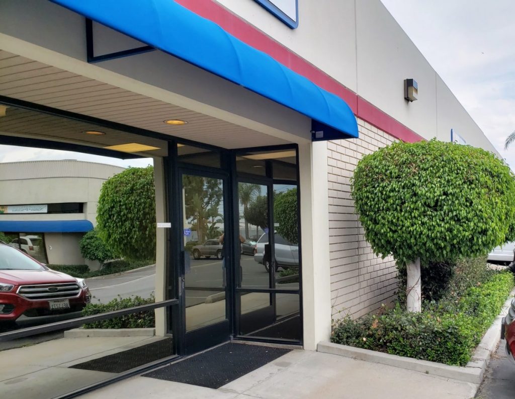 The front exterior façade and entrance of the COST of Wisconsin west coast location in Orange County, CA
